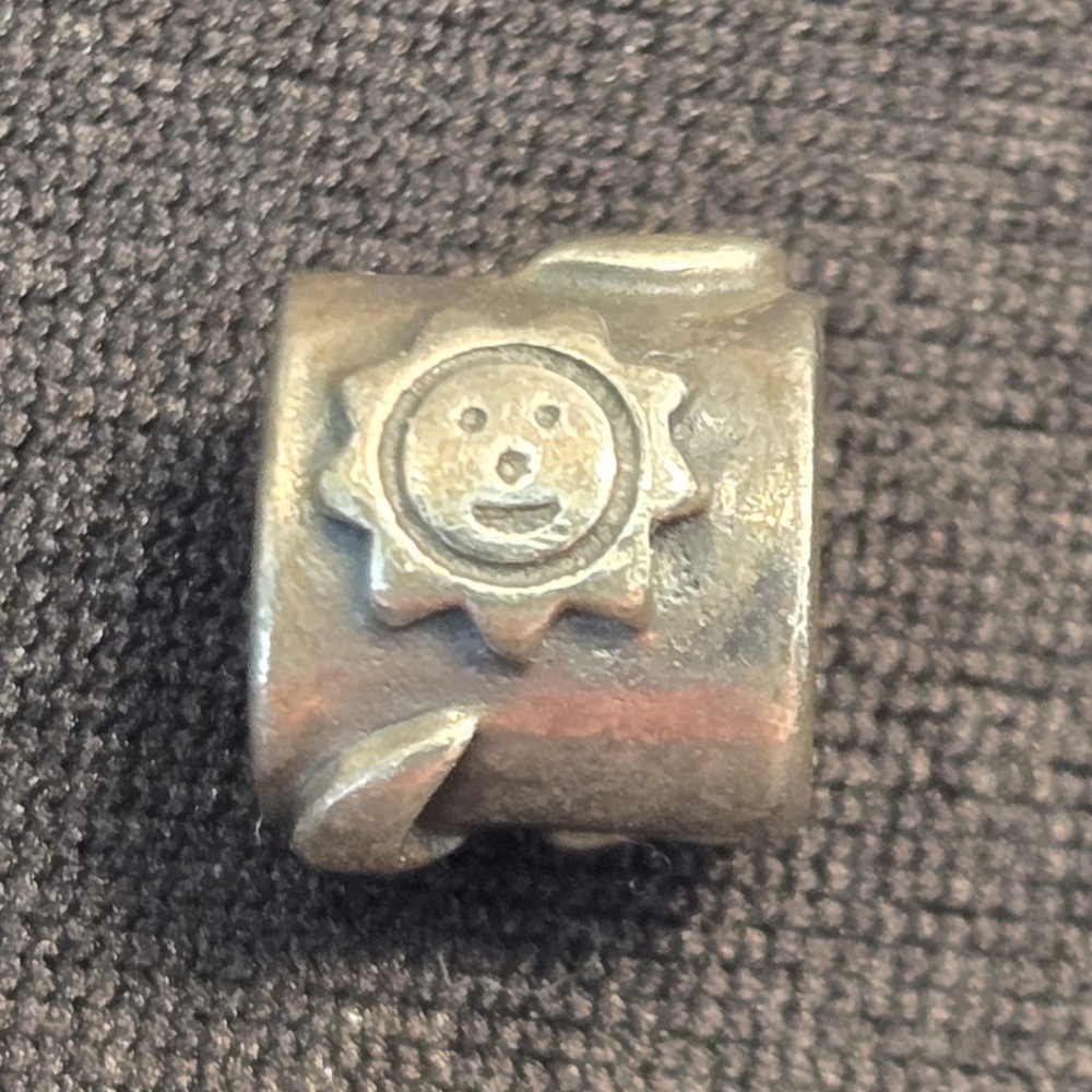 Pandora 925 Silver, Sun, Moon, Stars Barrel Bead Charm